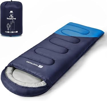 Sleeping Bags for Adults Cold Weather, Compact Lightweight Backpacking Sleeping Bag with Compression Sack for Youth, Camping Essentials Gear for Hiking Travel Climbing Outdoor & Indoor Use
