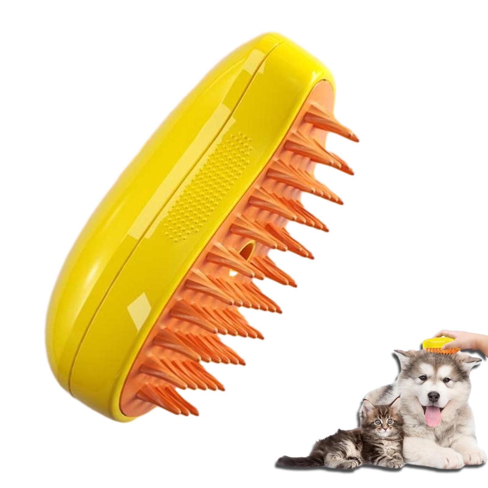 Pet Spray Massage Comb Anti Flying Hair Spray Massage Brush Massage Bath Brush Three In One Cat Steam Brush Self Cleaning Steam Cat Brush Pet Hair Removal Comb Beauty Brush Cat Dog Hair Cleaning