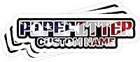 Vista 4 de Pipefitter - Calcomanías personalizadas para casco y parachoques, 3 unidades, para fontanero, con la bandera de Estados Unidos, para regalo
