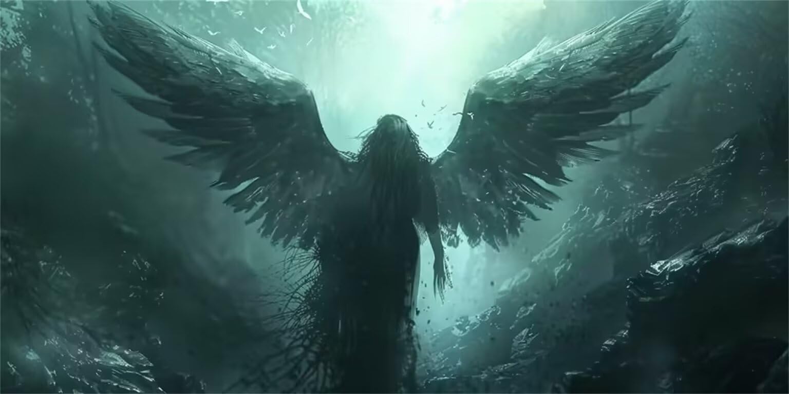 lewwmn 5D Diamond Painting Kits Full Drill for Adults Kids Angel Diamond Art Cross Stitch Arts Crystal Rhinestone Crafts by Number Diamond Picture Perfect Home Wall Decorations 12x24in