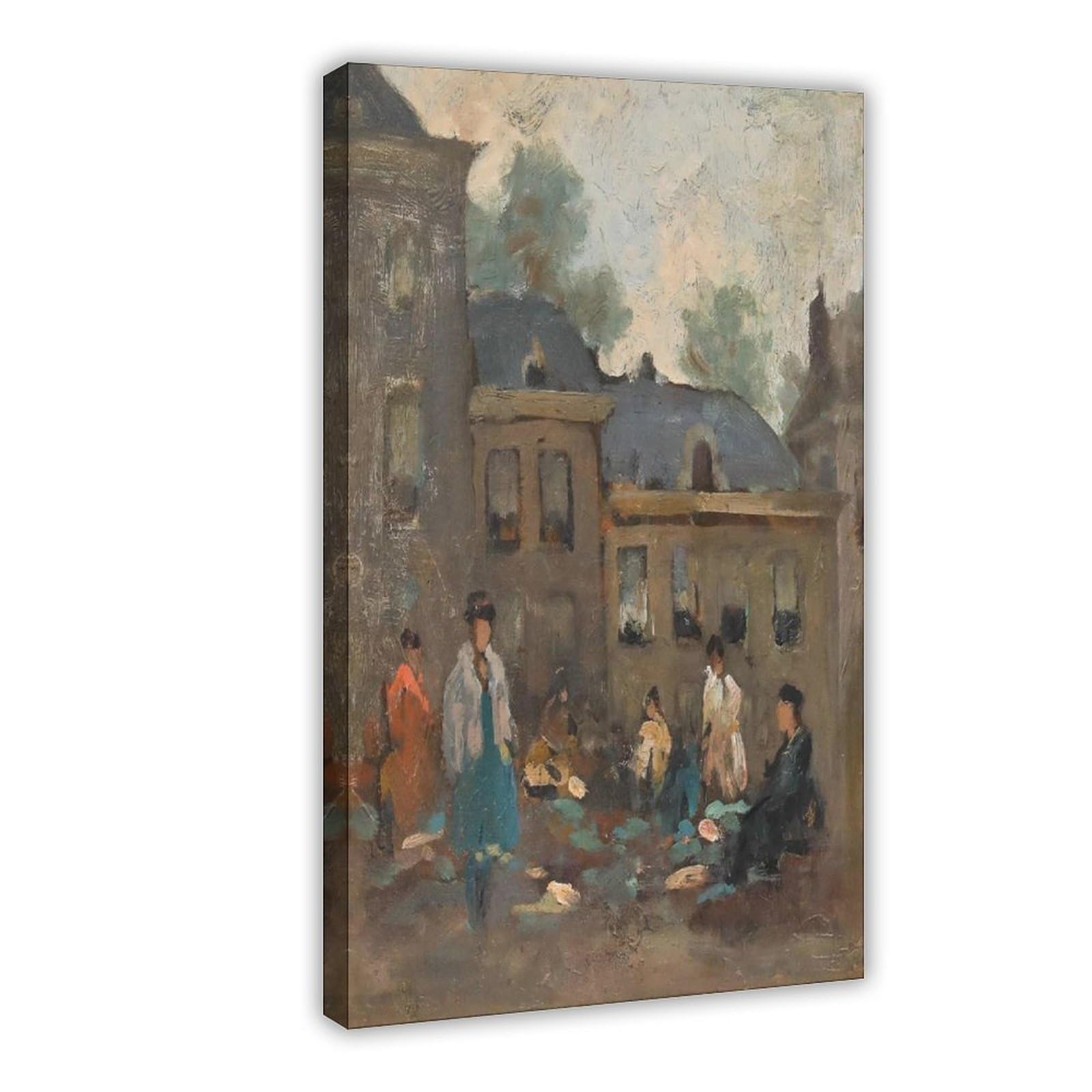 ANFOTCM Attrib. Gerrit Stegeman (1858 płótno artystyczne plakat i obraz na ścianę druk nowoczesny rodzinny sypialnia dekoracje plakaty 20 x 30 cali (50 x 75 cm)