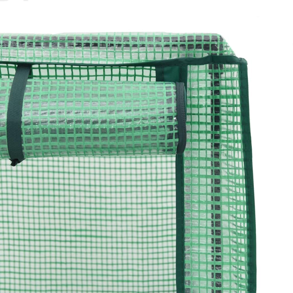 Bancal alto con accesorio para invernadero, aspecto de ratán, 40 x 40 x 139 cm, de polipropileno resistente y tubo de hierro, diseño moderno para balcón, jardín, terraza