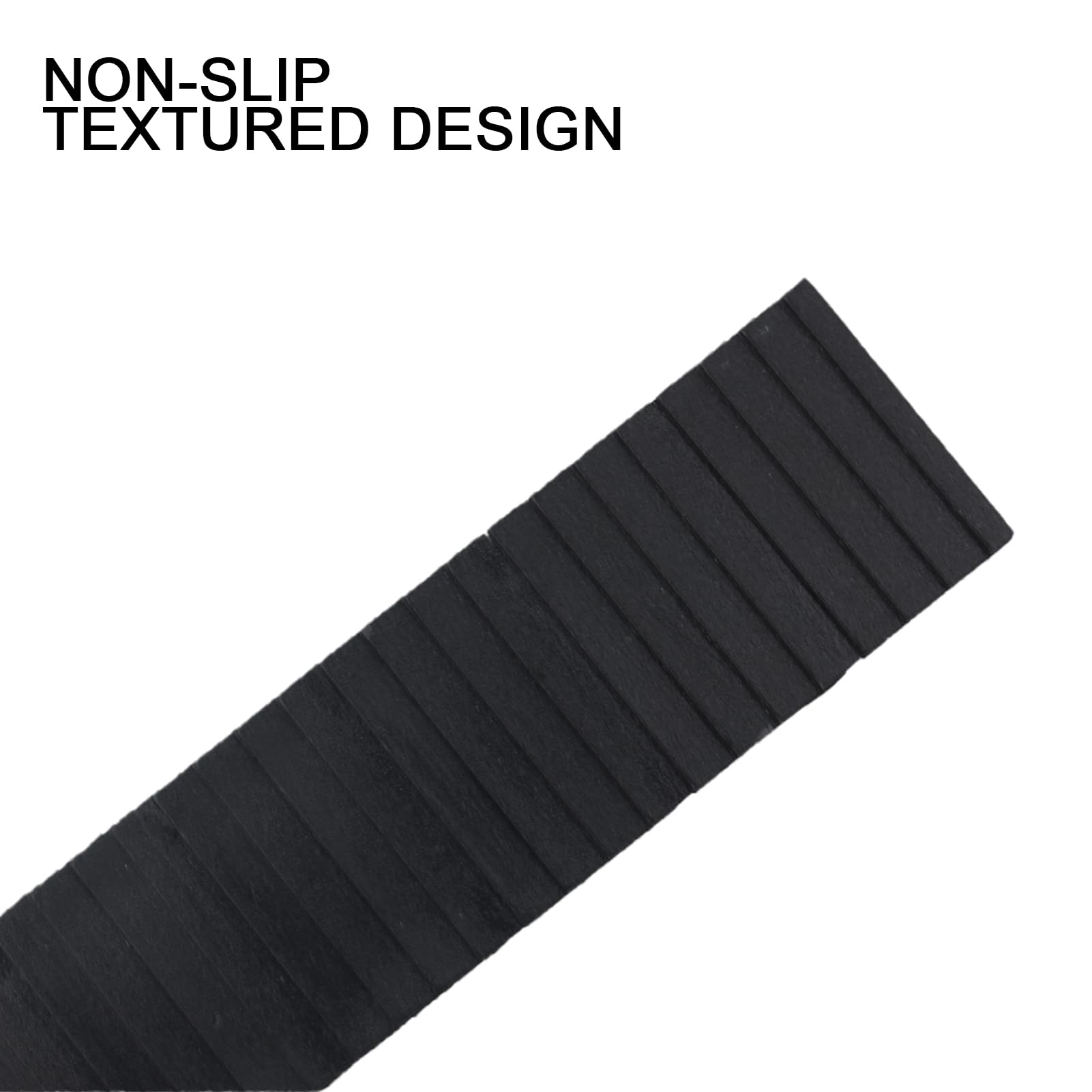 Cunei per Mobili 8 x 20 x 98 mm Cunei di Livellamento Fermaporta Robusti con Punti di Rottura Integrati - Nero