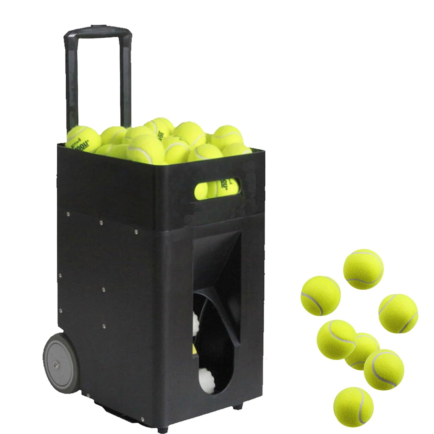Lancia Palline Tennis,Lanciapalle Tennis Automatica,Macchina Lanciapalle Automatica Intelligente,per 50 Palline,Macchina Portatile per Palline Tennis con Telecomando e App