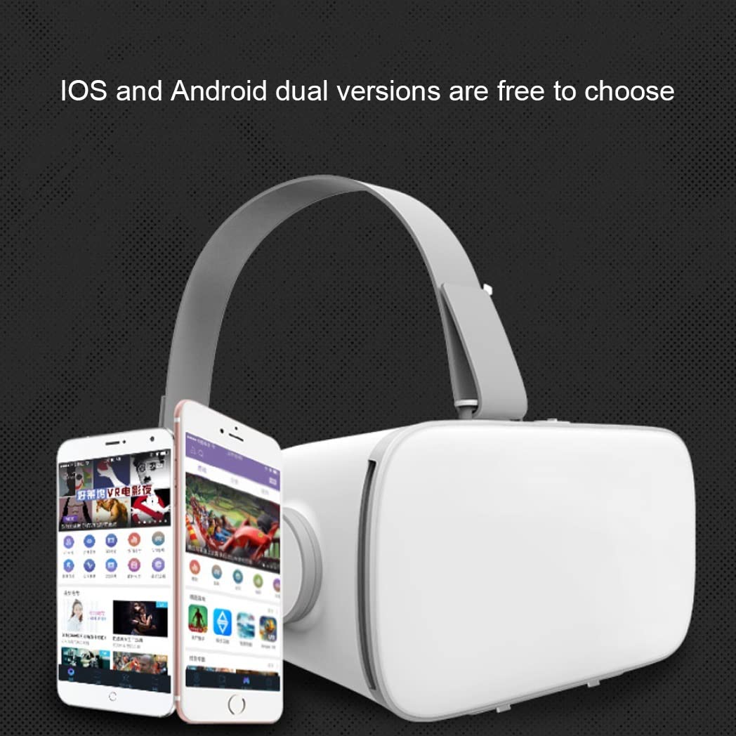 Gafas de Realidad Virtual, 3D VR Gafas con Controlador Bluetooth para Juegos Visión Panorámico VR Glasses para iPhone 13 Pro Max/13 Pro/13/12/11, para Samsung Galaxy S21, Huawei, Xiaomi