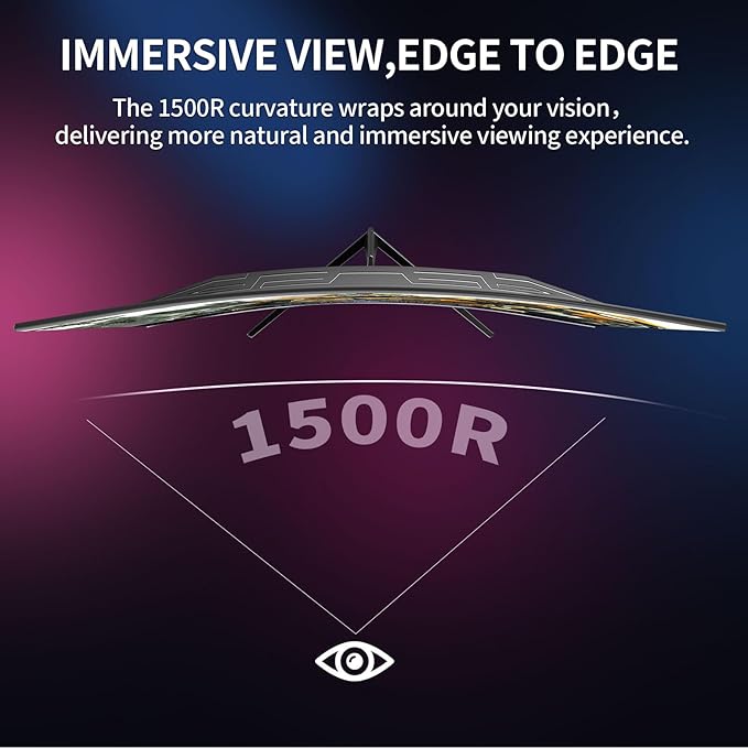 Monitor Curvo Gaming 32 Pulgadas FHD 1080P 180Hz miniatura 5