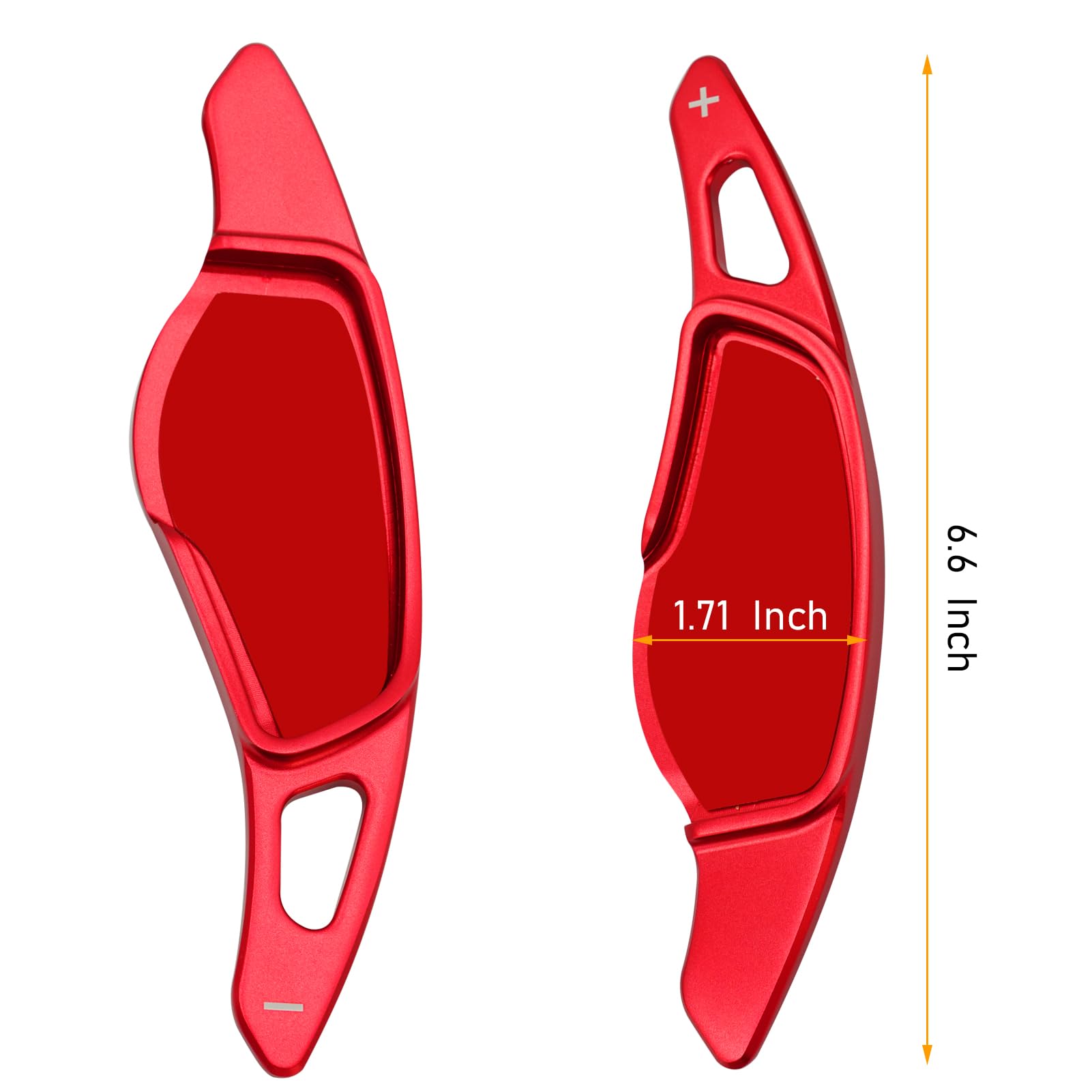 TTCR-II Compatible avec extensions levier vitesses 3, 4, 5, 6, 7, 8, X3, X4, X5, X6, X7, Z4 Series - Pagaie volant aluminium pour G20, G22, G23, G26, G30, G32, G11, G15, G16, G14, G01 2 G06 G07-Rouge