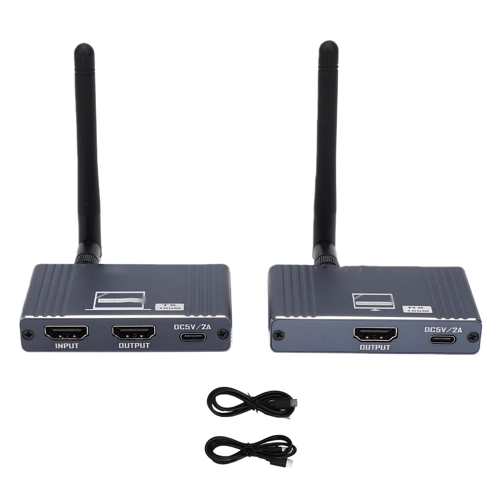 CCYLEZ Extender Wireless 1080P, Kit Ricevitore Trasmettitore a Lungo Raggio 200M con 2.4G 5G Dual Band 1080P 60Hz per Streaming di Giochi per PC Home Theater