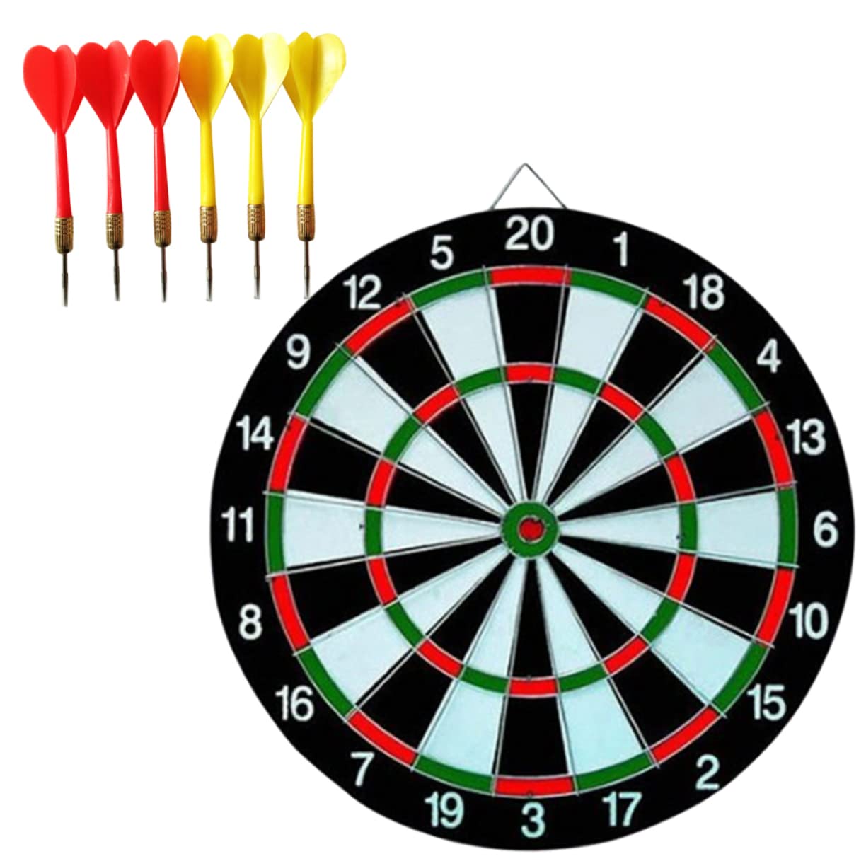VICASKY 1 Set Flocking Dartboard Set with for Durable Material for Home Office Leisure Activities Random Color Random Color