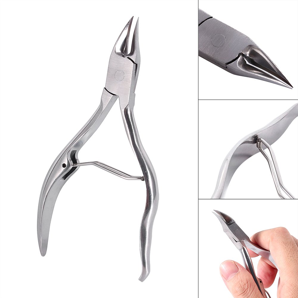 Ongle, Cuticle Nippers,Professional Stainless Steel Nail Ingrown Clipper Cuticle Nipper Manicure Tool for Dead Skin, Nail Groove, Hard Nails, Leuconychia, And Thick Nails