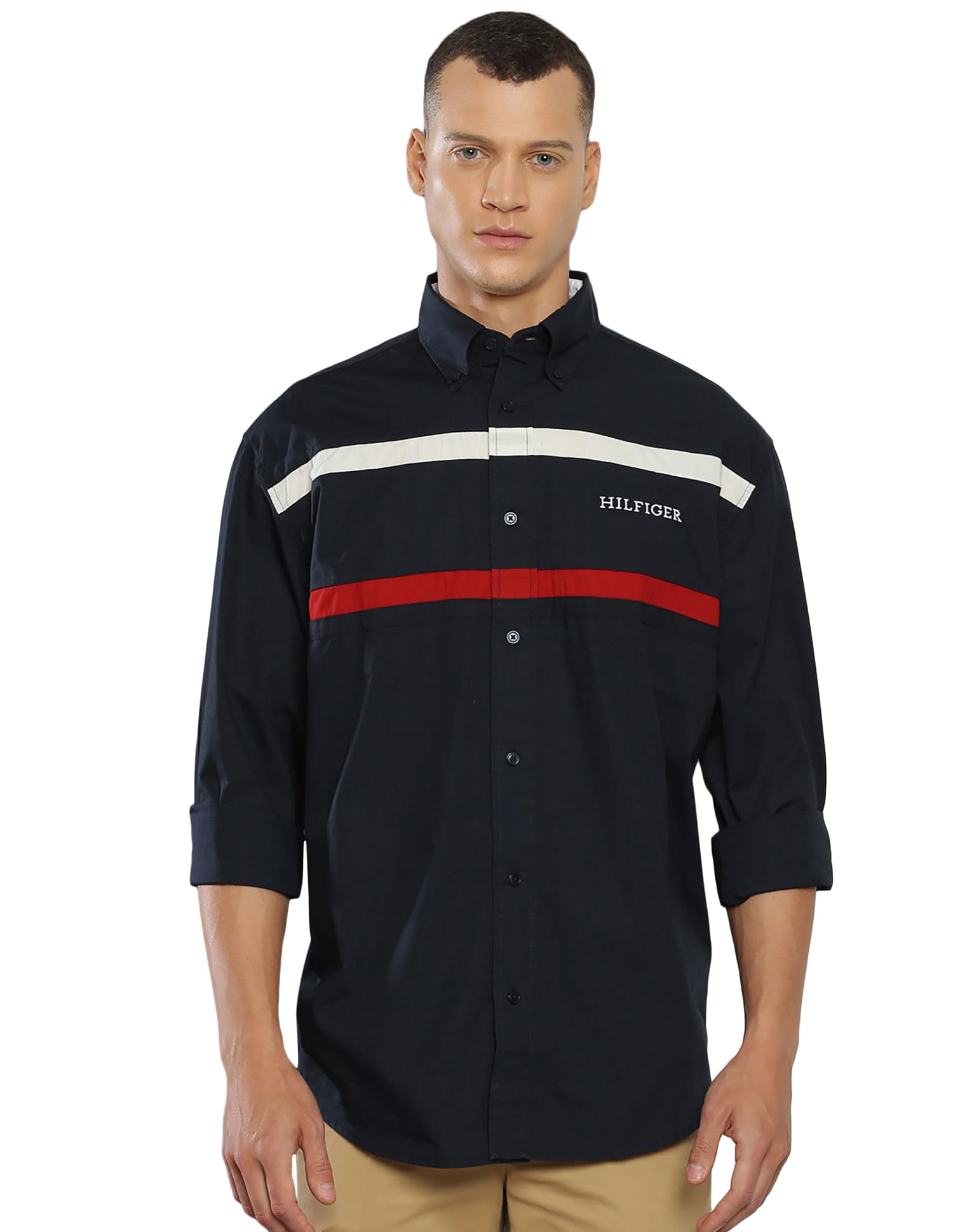 Tommy HilfigerMen's Cotton Relaxed Fit Shirt