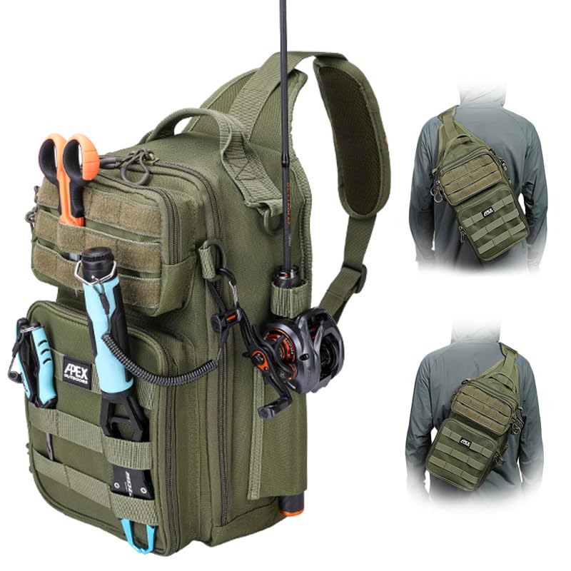 Image of Fishing Backpack with Rod Holder, Fishing Tackle Bag