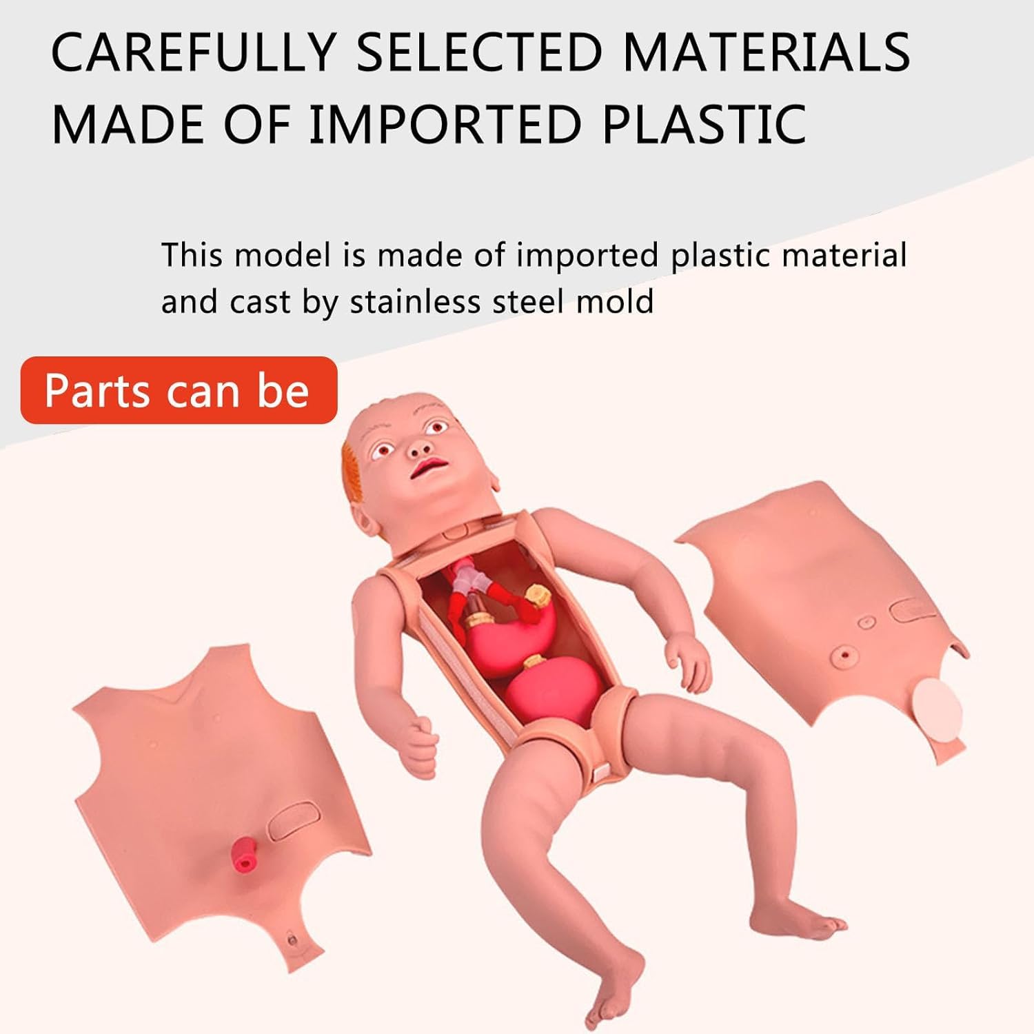Lebensgröße Baby Pflege Praxis Simulator Anatomisch Neugeborenes Baby Pflege Modell für medizinische Bildung Lehrwerkzeug