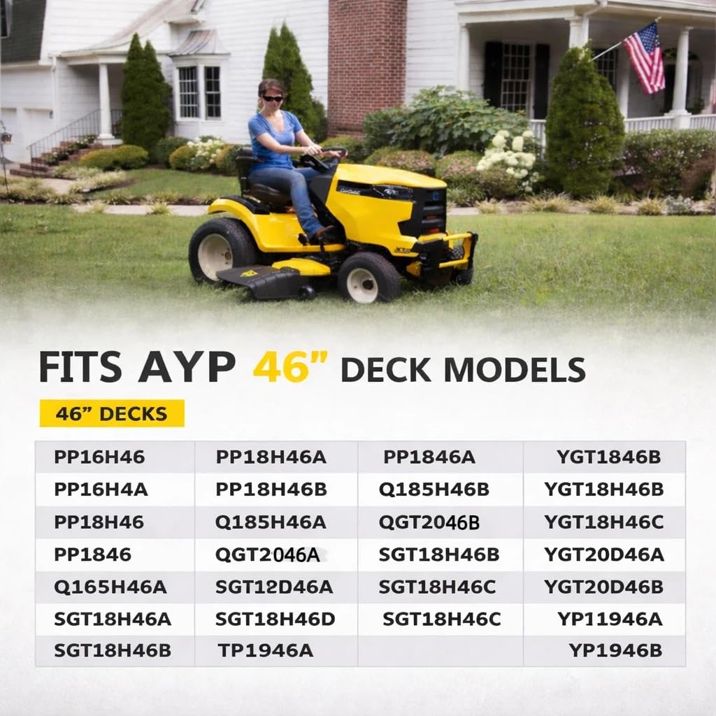 532139573 Deck Belt 1/2" x 83" Primary Mower Belt Replacement for 139573, Compatible with Husqvarna, Poulan, AYP Riding Lawn Mower GT190 GTH220 GTH2250 GTH2550XP and More