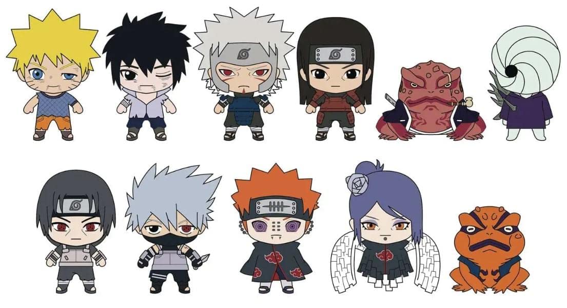 Naruto Series 5 3D Foam Bag Clip, Orange - Image 3