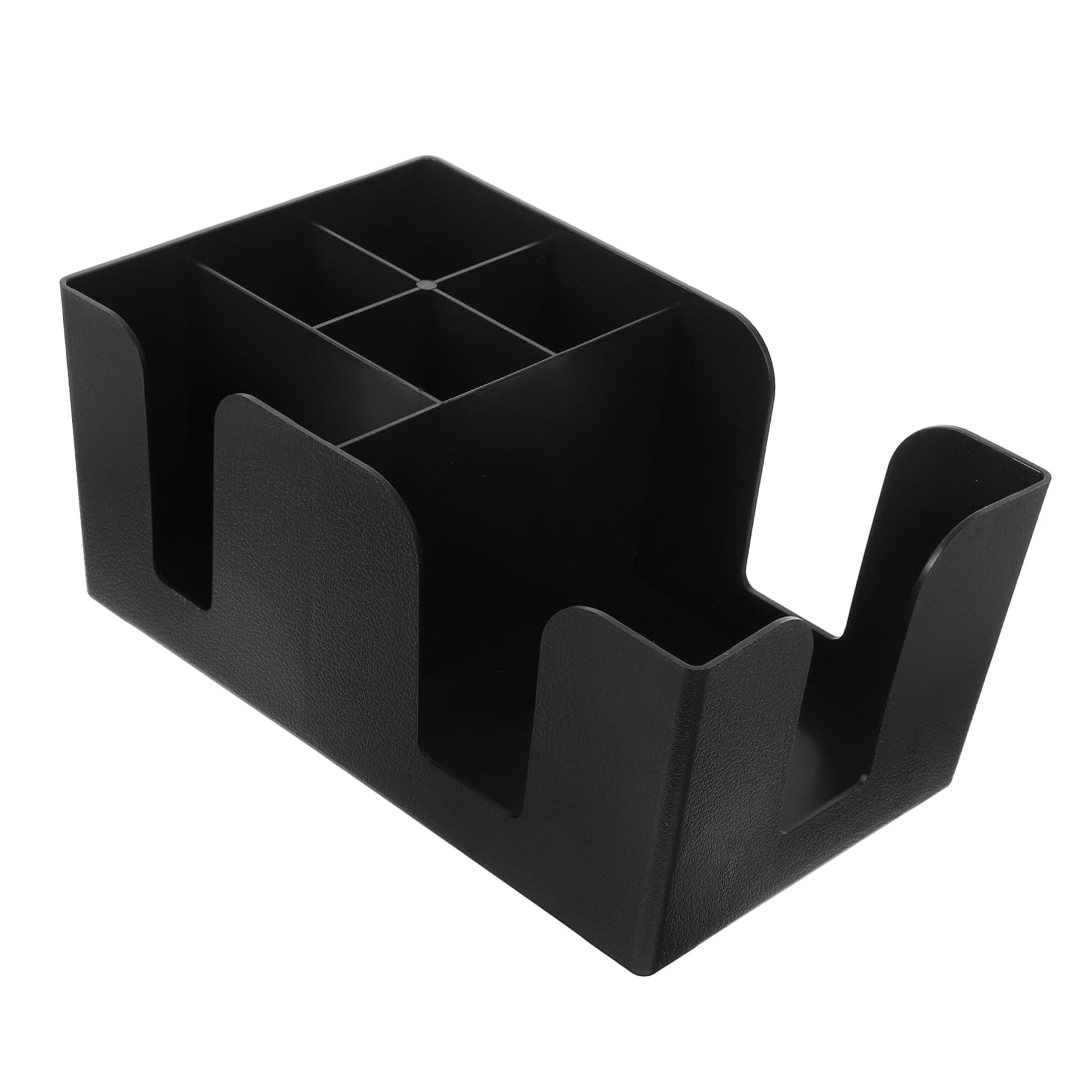 PRETYZOOM 3 Piezas Posavasos platillo Dulce té Caja de Almacenamiento de plástico Organizador de Cafe dispensador de Vasos de Uso Diario Soporte de Vaso de Papel de encimera páginas Black