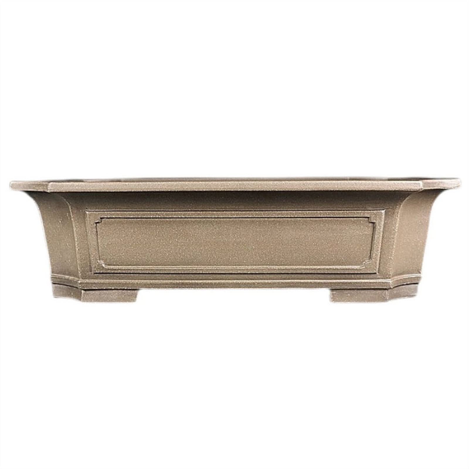 Pots de fleurs rectangulaires TUSUOD en pin cyprès et albâtre pour décoration d'intérieur