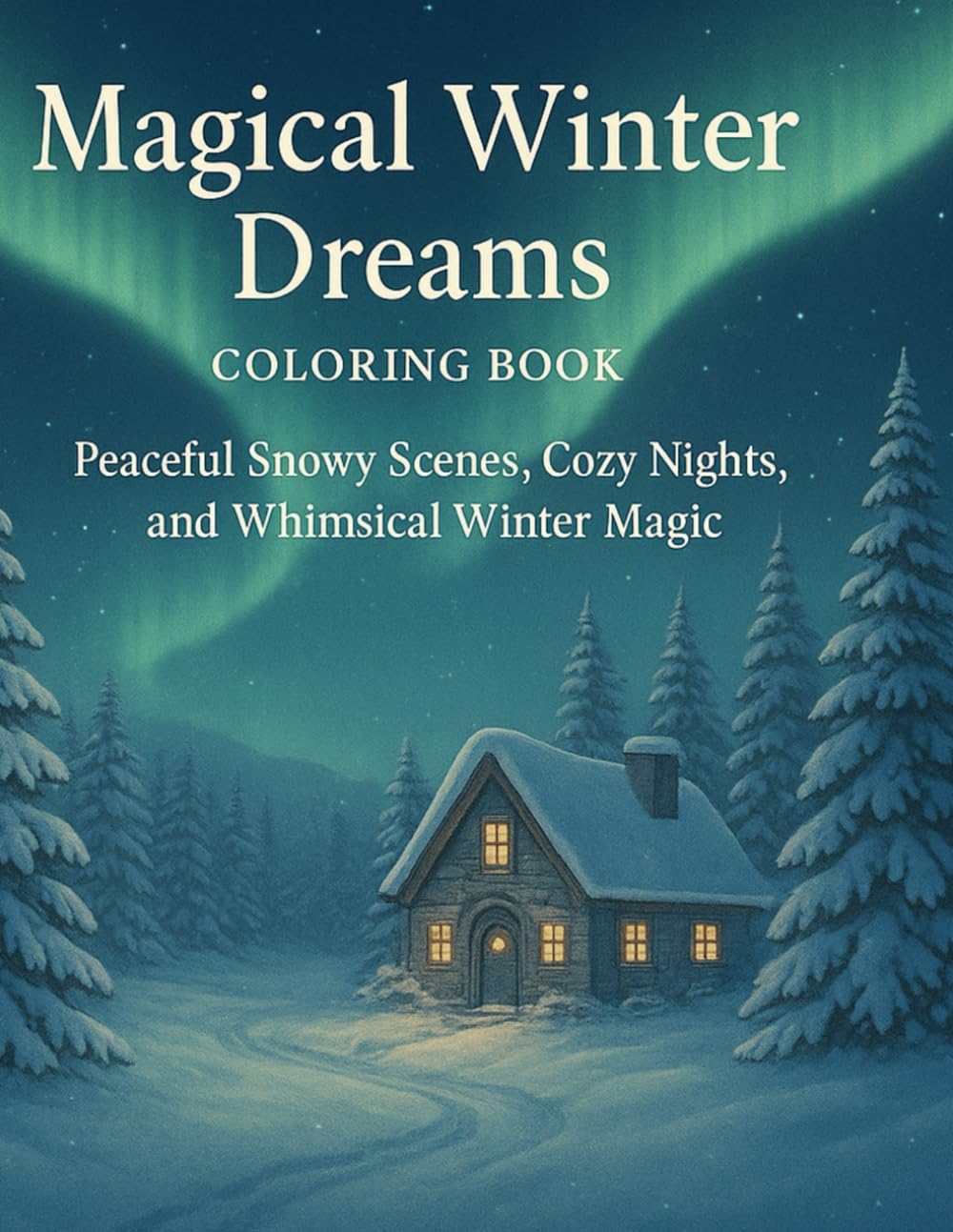 Magical Winter Dreams Coloring Book: Peaceful Snowy Scenes, Cozy Nights, and Whimsical Winter Magic (Cozy Winter Coloring Collection)