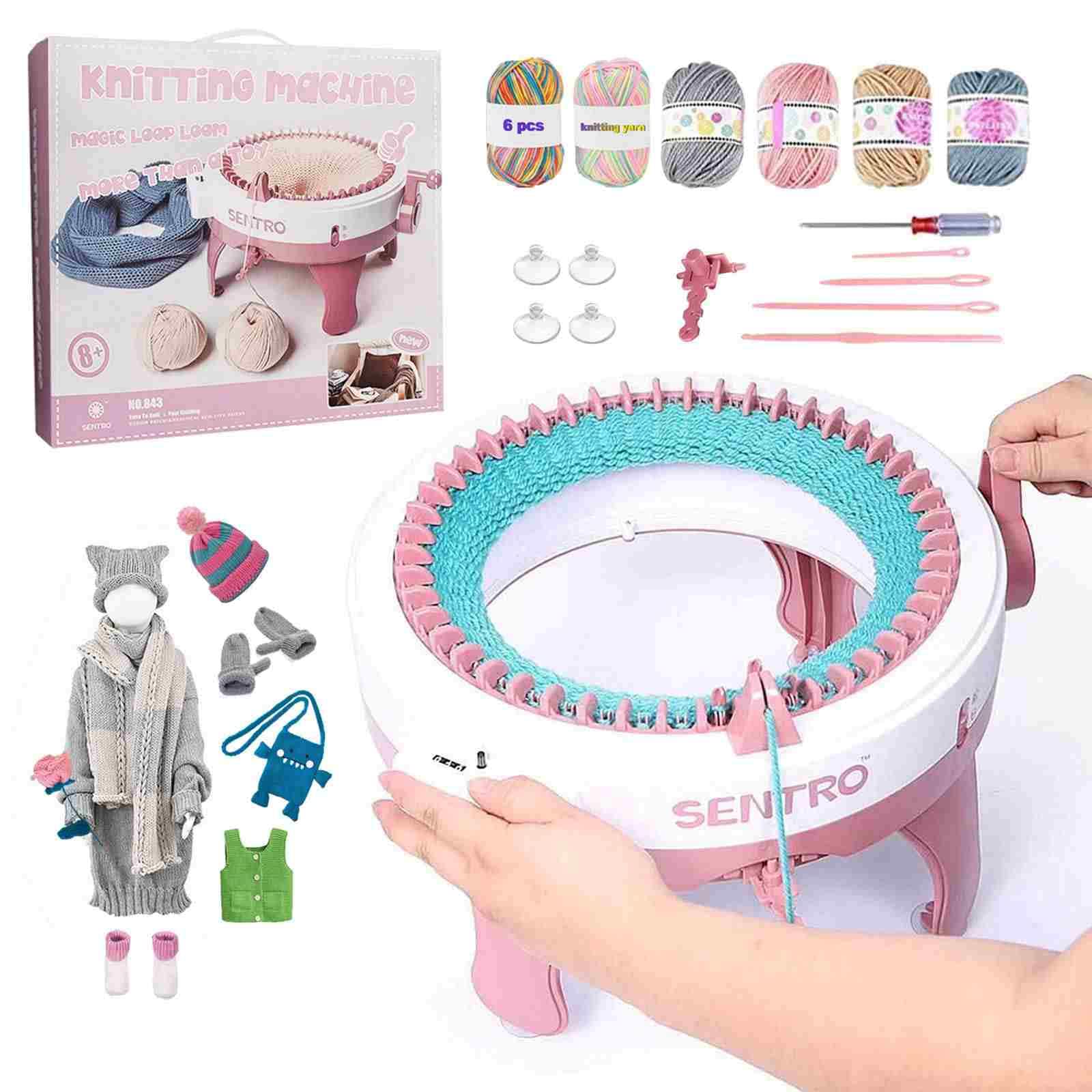 Amazon.co.jp: 編み機、48ピン特大スマート織機ラウンドスピニング