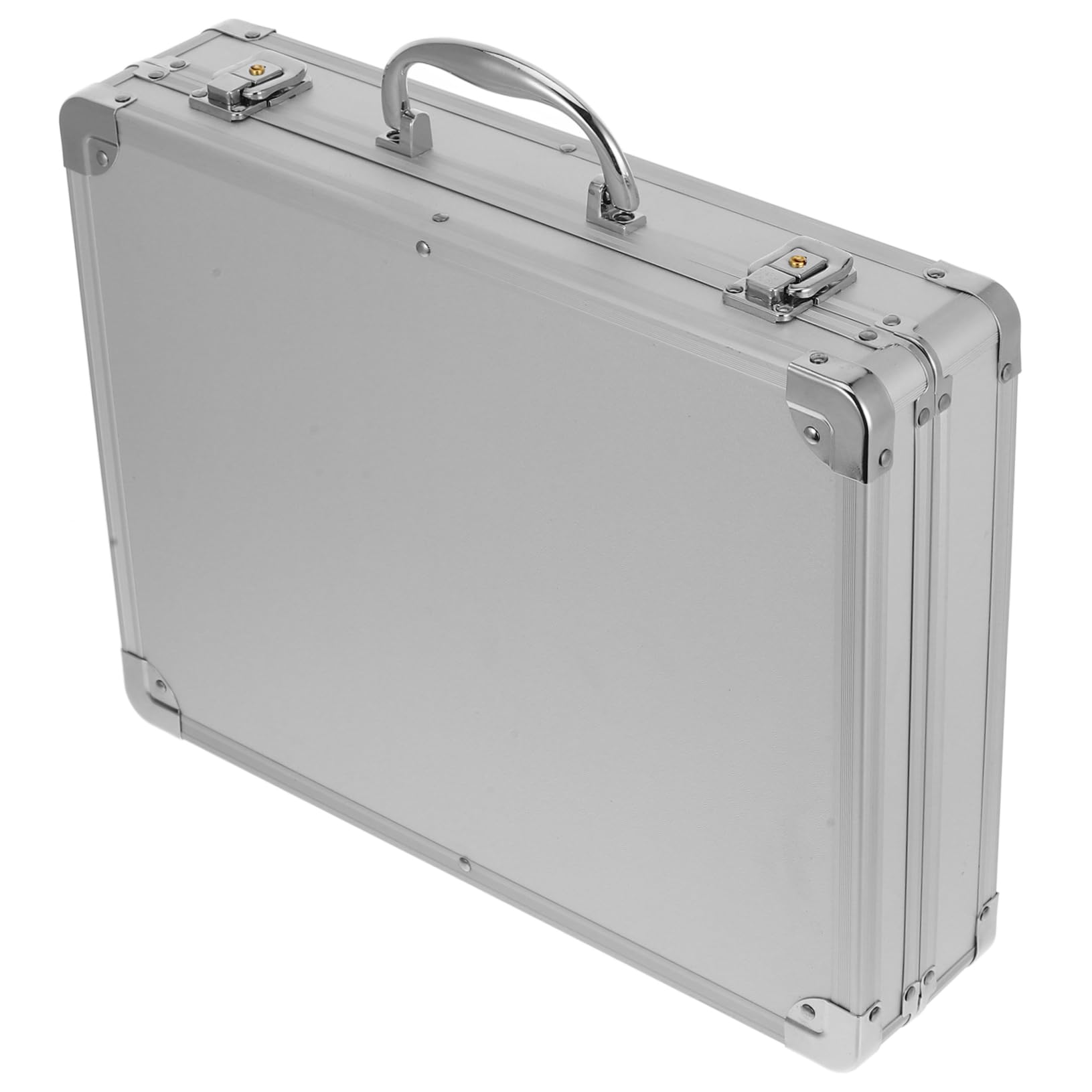 Caja de Herramientas de Aleación de Aluminio Grande Espuma y Cerradura, Estuche Portátil Resistente para Transporte y Almacenamiento, Organizador Multiusos para Profesionales