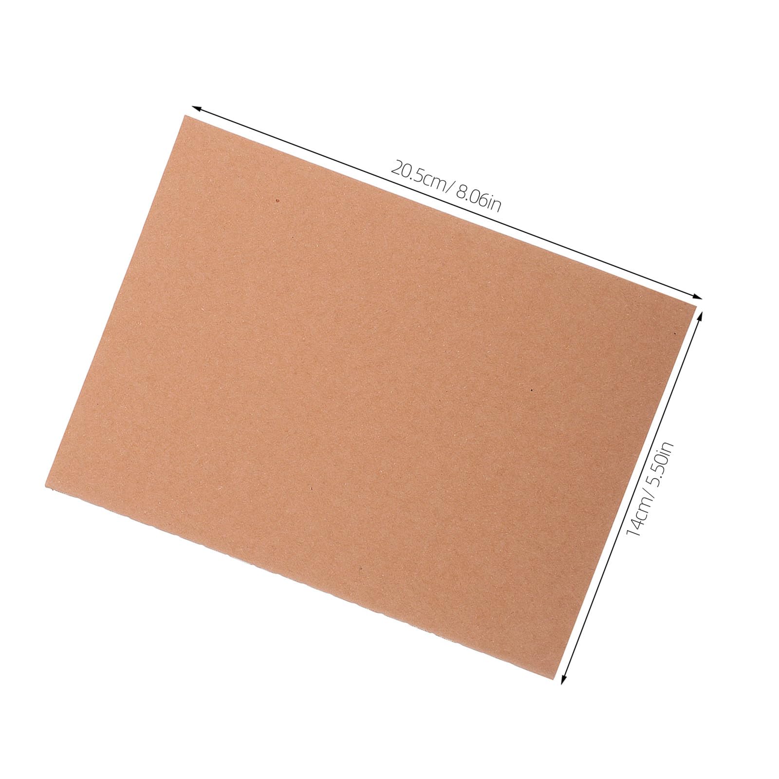 Operitacx 20 quaderni di carta | Blocchetti per appunti A5 in carta kraft senza righe | Quaderni da disegno senza righe, piccoli taccuini vuoti per scuola e ufficio (72 pagine)