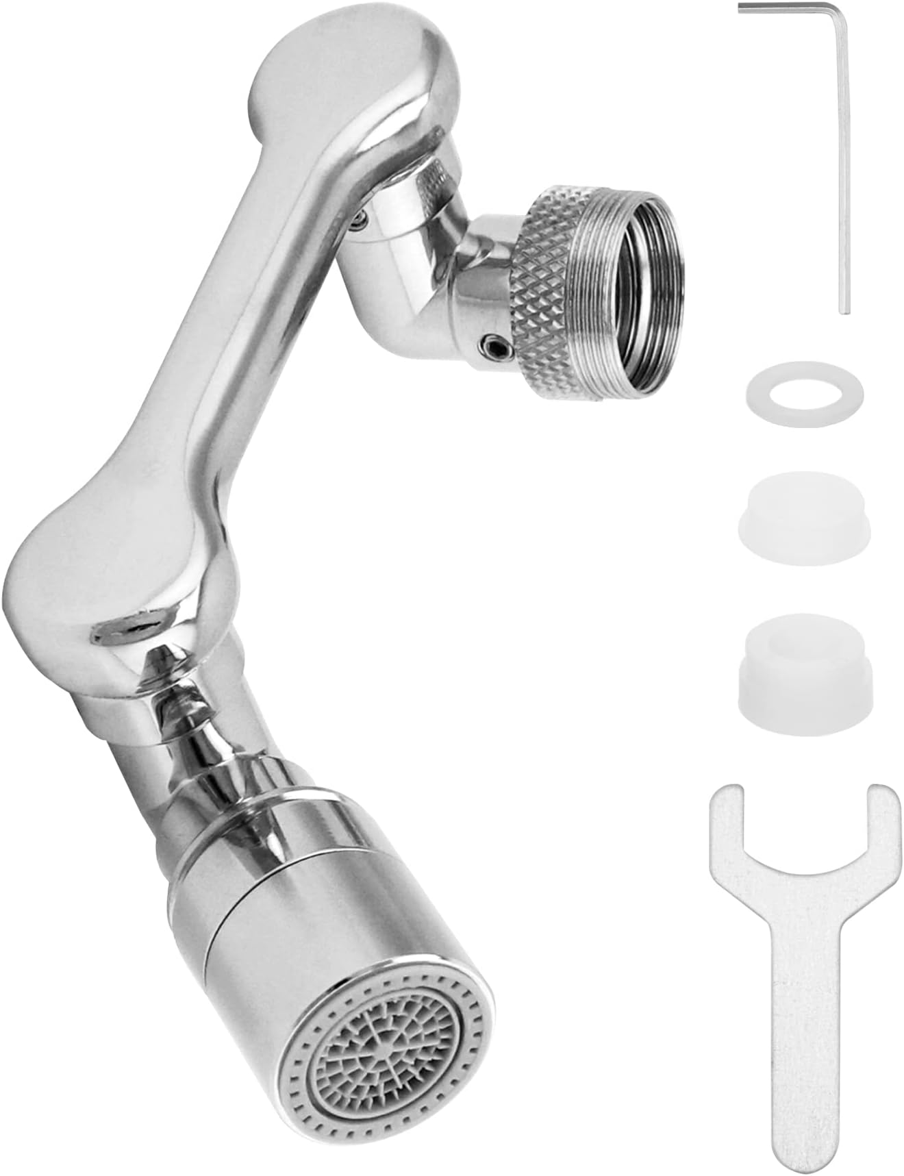 Wasserhahn Aufsatz 360° Drehbar - Luftsprudler Mit 2 Sprühmodi