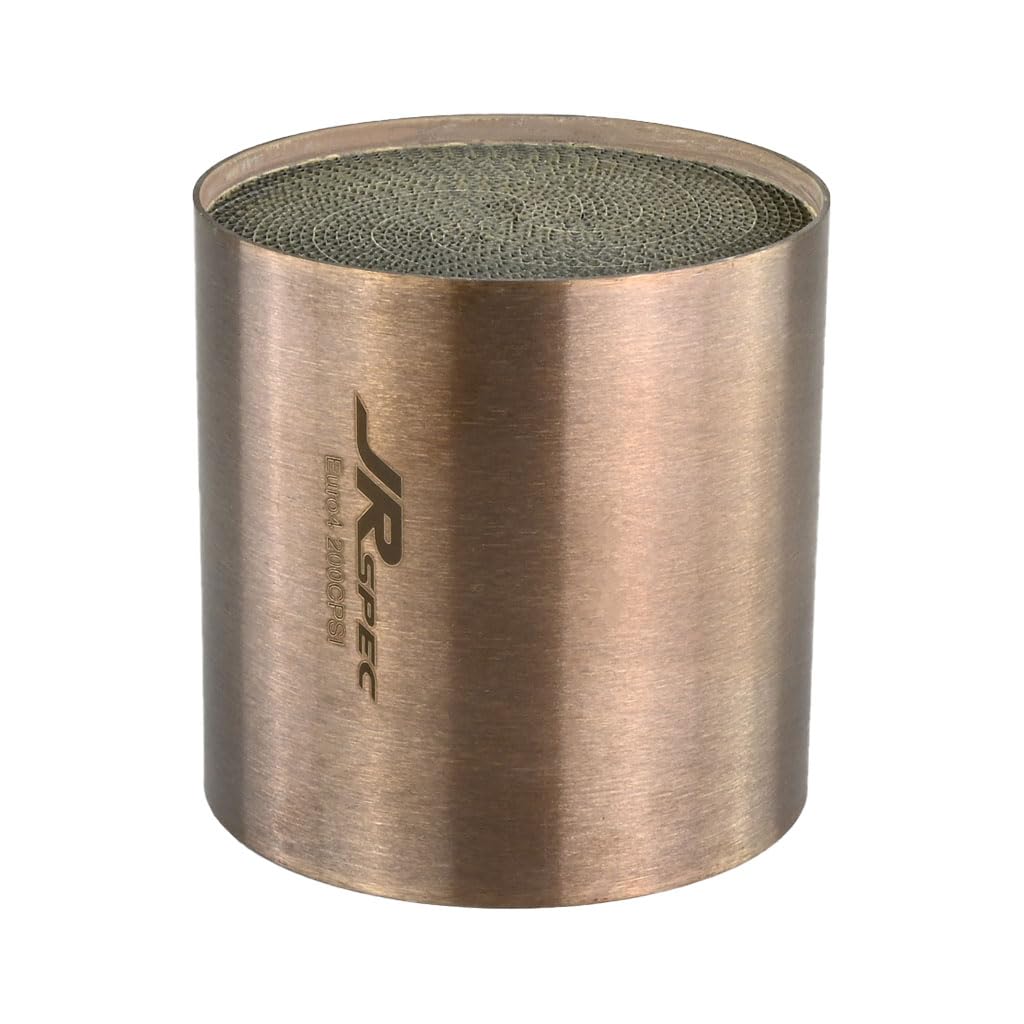 Fmic.eu Performance JRspec Insert de catalyseur universel Sport pour moteurs essence Gasoline Système d’échappement High Flow Longueur 100 mm Diamètre 100 mm 200 CPSI Euro 4