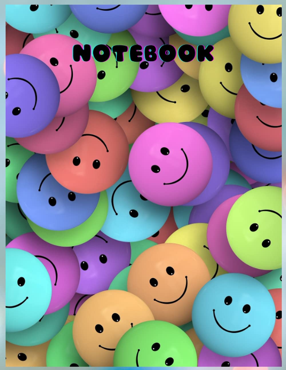 notebook emoji smile: notbook smile Size : 8.5"× 11" inch Pages : 120