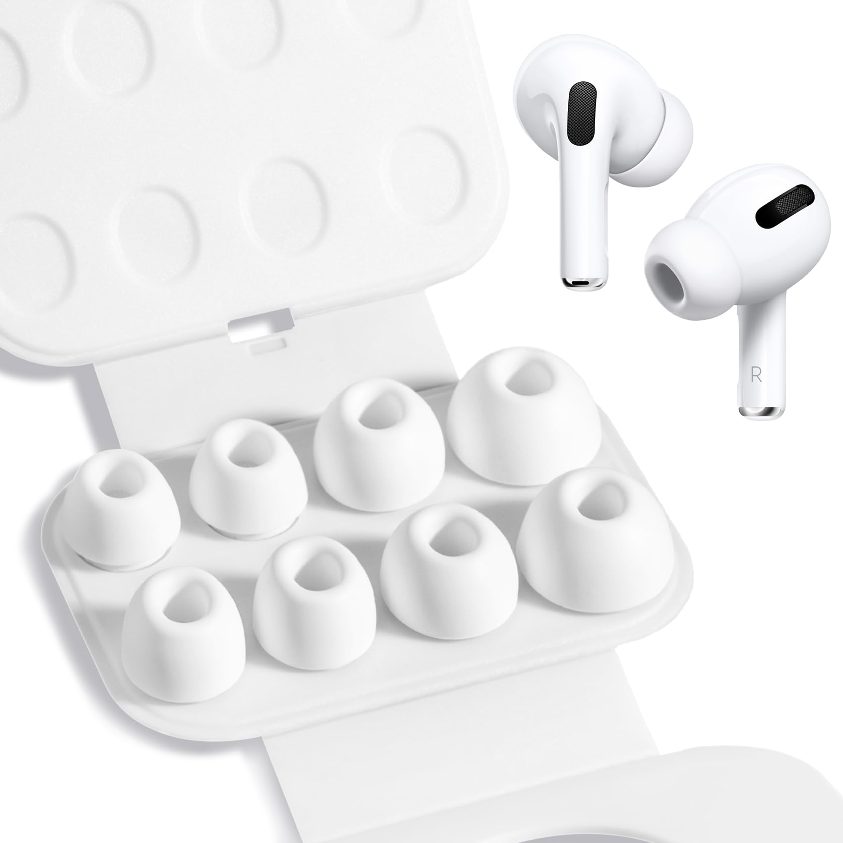 Gommini Ricambio Per AirPods Pro/Pro 2 - 4 Misure XS/S/M/L, Silicone Comfort - Foto 2