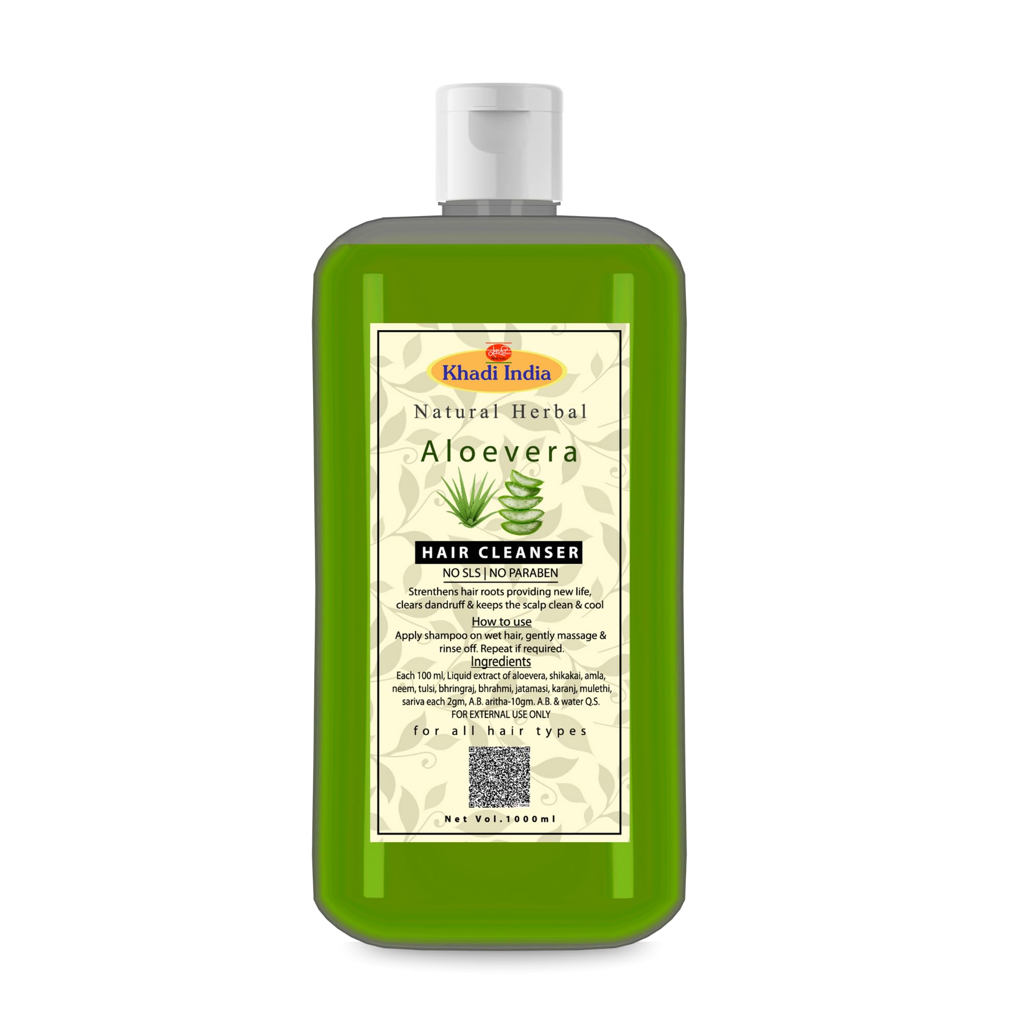 Khadi Natural Herbal Aloevera Hair Cleanser 1000ml-picture-37