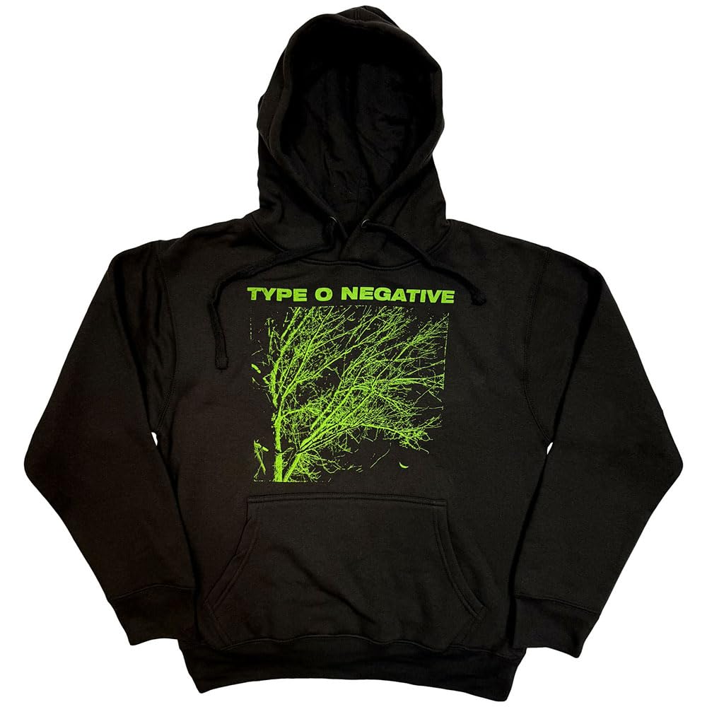 Rock Off Officially Licensed Products Men's Black Type O Negative Hoodie Tree Band Logo Official Pullover Xxl