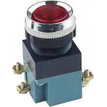 LA19-11 self Reset Button Switch Switch,Pneumatic Button Button Switch 25mm Color Red