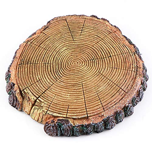 Image of AQUA KT Aquatic Turtle Round Floating Dock Tortoise Bearded Dragon Basking Platform with Suction Cup for Reptile Aquatic Aquarium Decoration