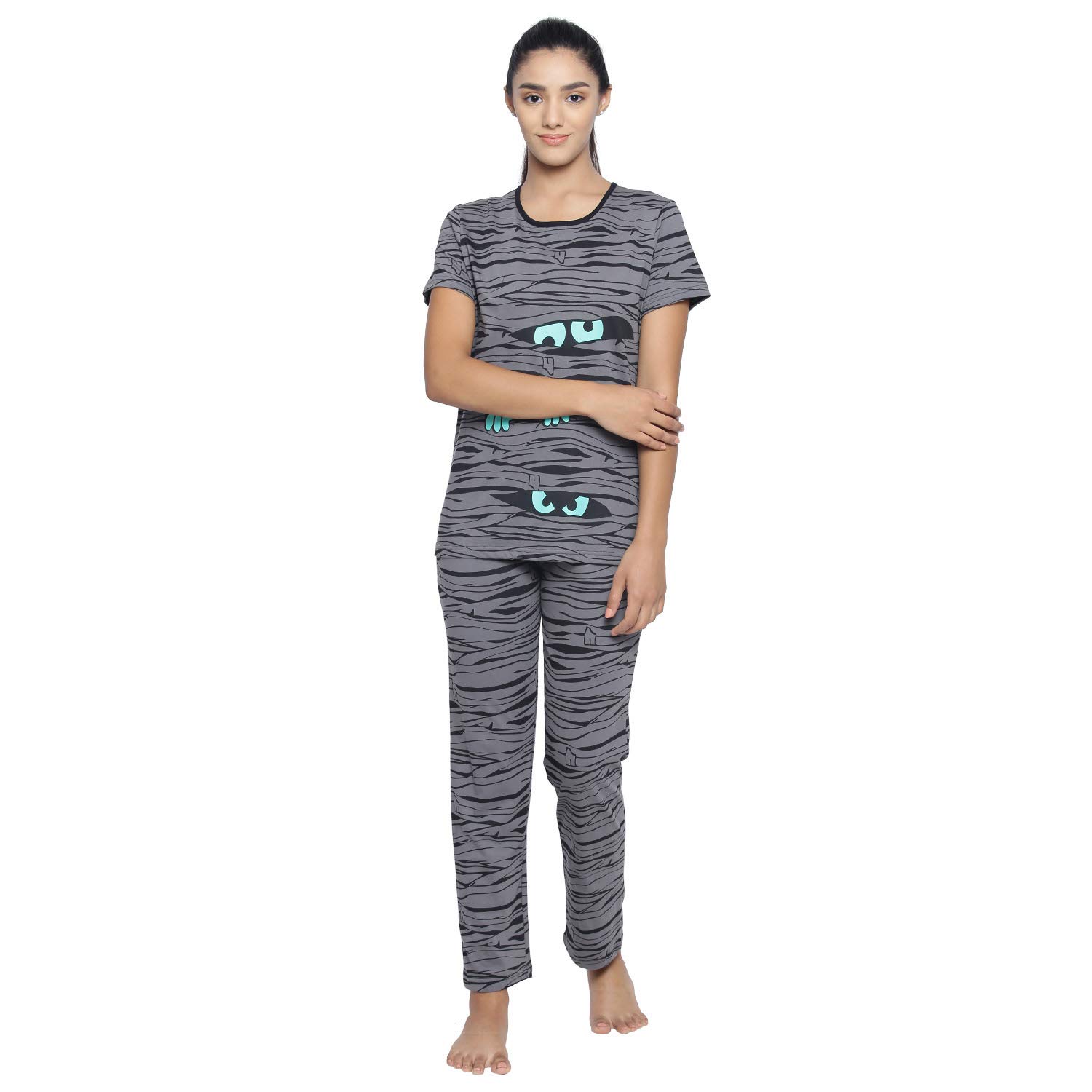 real basics Women's Cotton Night Suit Set-picture-18