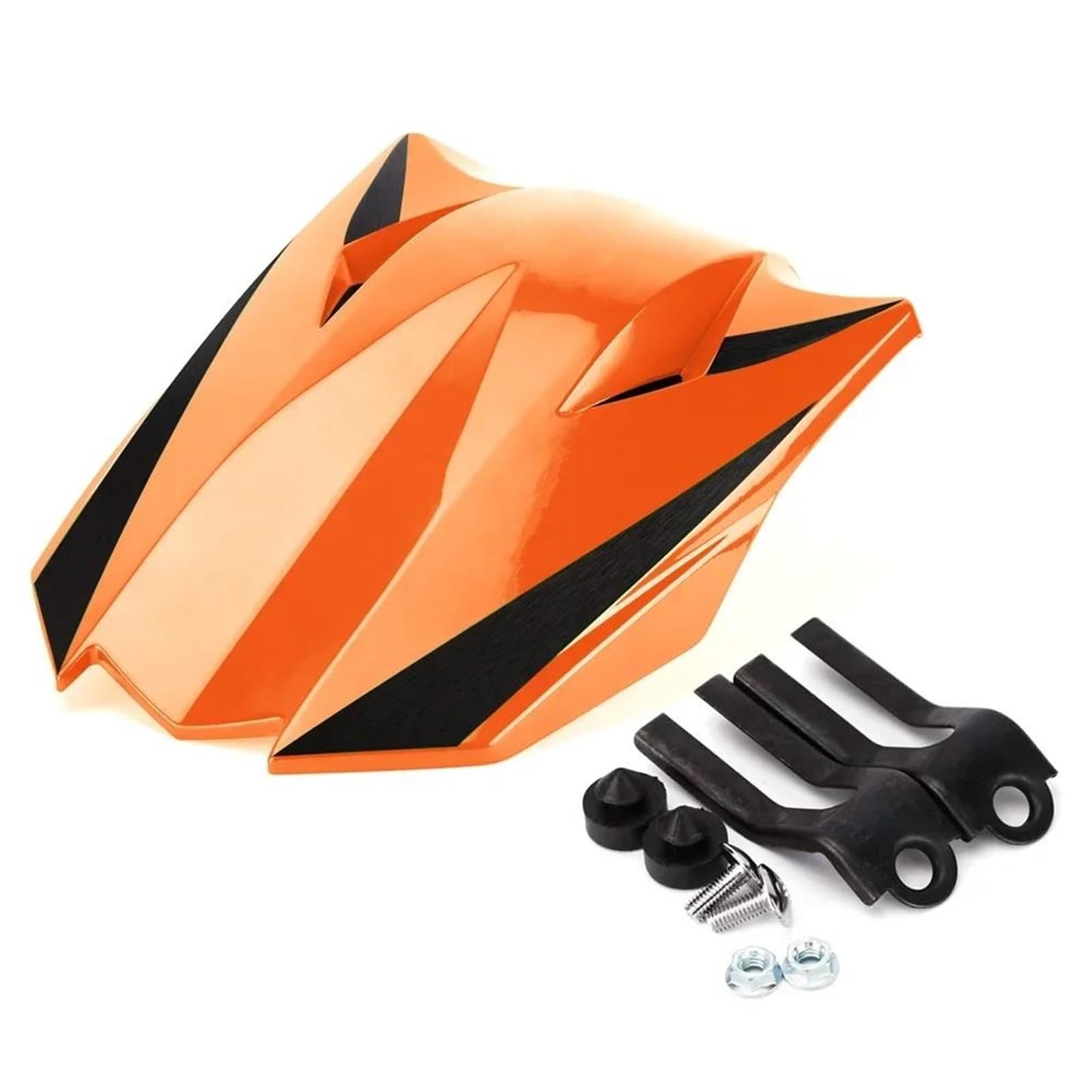 Moto Carenatura Cappuccio per Kawasaki per Z1000 per Z 1000 2010 2011 2012 2013 2014 Moto Passeggero Copertura di Sede Posteriore Cowl Sedile Singolo Cowl Fodere per sedili Moto(Arancia)