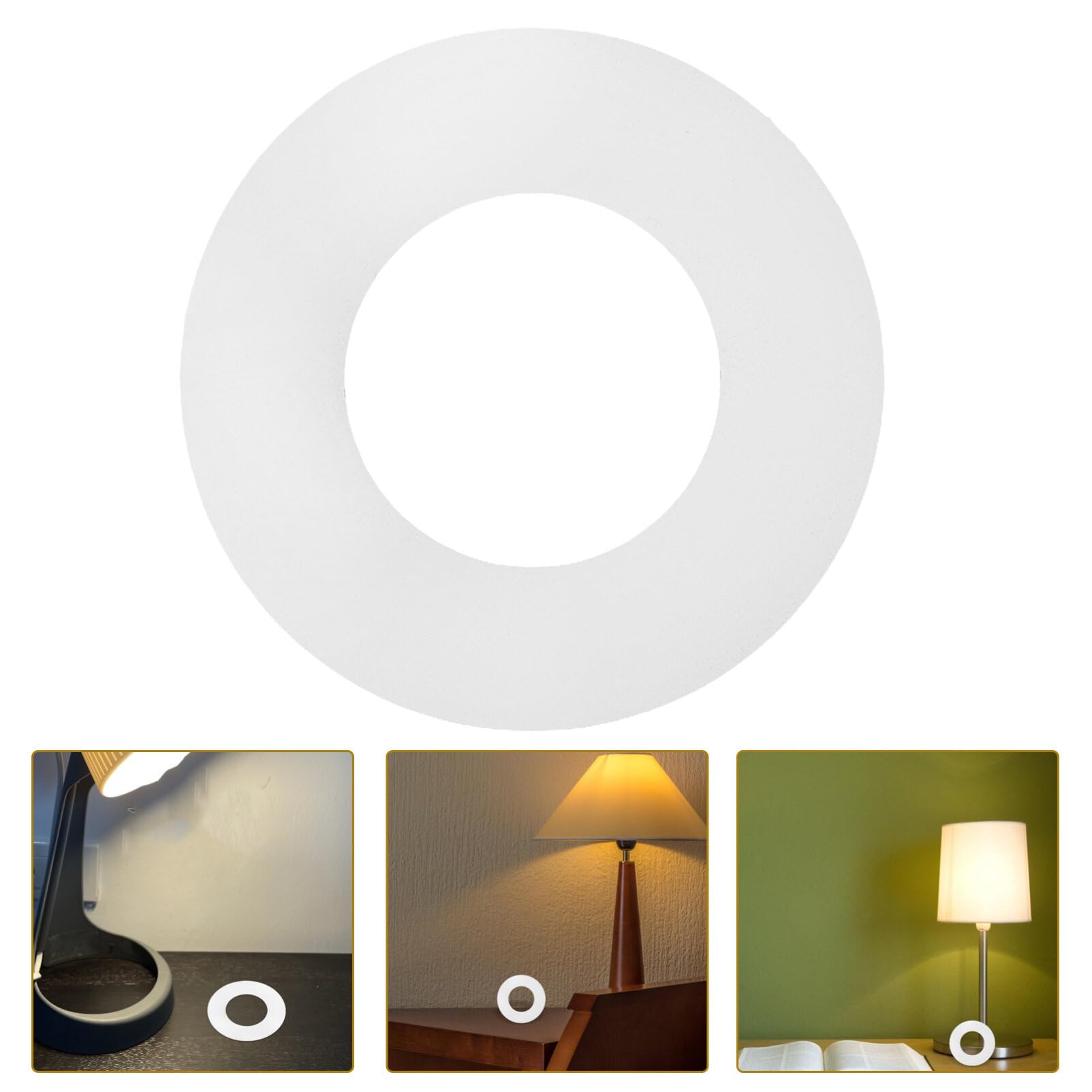 Cabilock Rings for Recessed Light, Gloss White Metal Trim Ring Lighting Fixture for Ceiling Wall Recessed Can Downlights 71mm