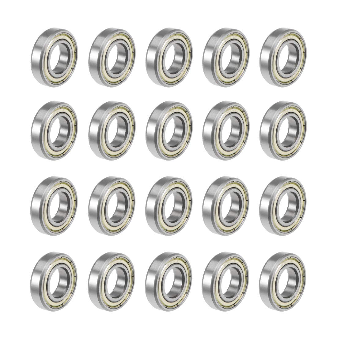 uxcell 693ZZ Deep Groove Ball Bearings Z2 3mm X 8mm X 4mm Double Shielded Carbon Steel 20pcs