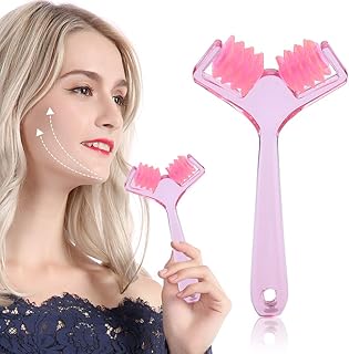 Rolo de massagem facial, ferramenta de lifting facial, ferramentas de beleza para endurecimento da pele Massageador de firmeza facial para emagrecimento, relaxamento do queixo, emagrecimento, antienvelhecimento, rejuvenesce a pele do rosto e pescoço
