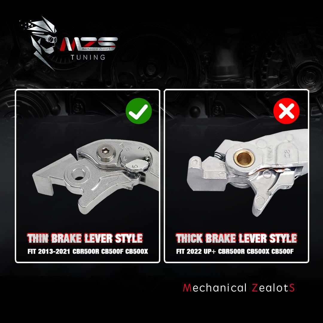 Amazon.com: MZS Black Motorcycle Brake Clutch Levers Adjustable