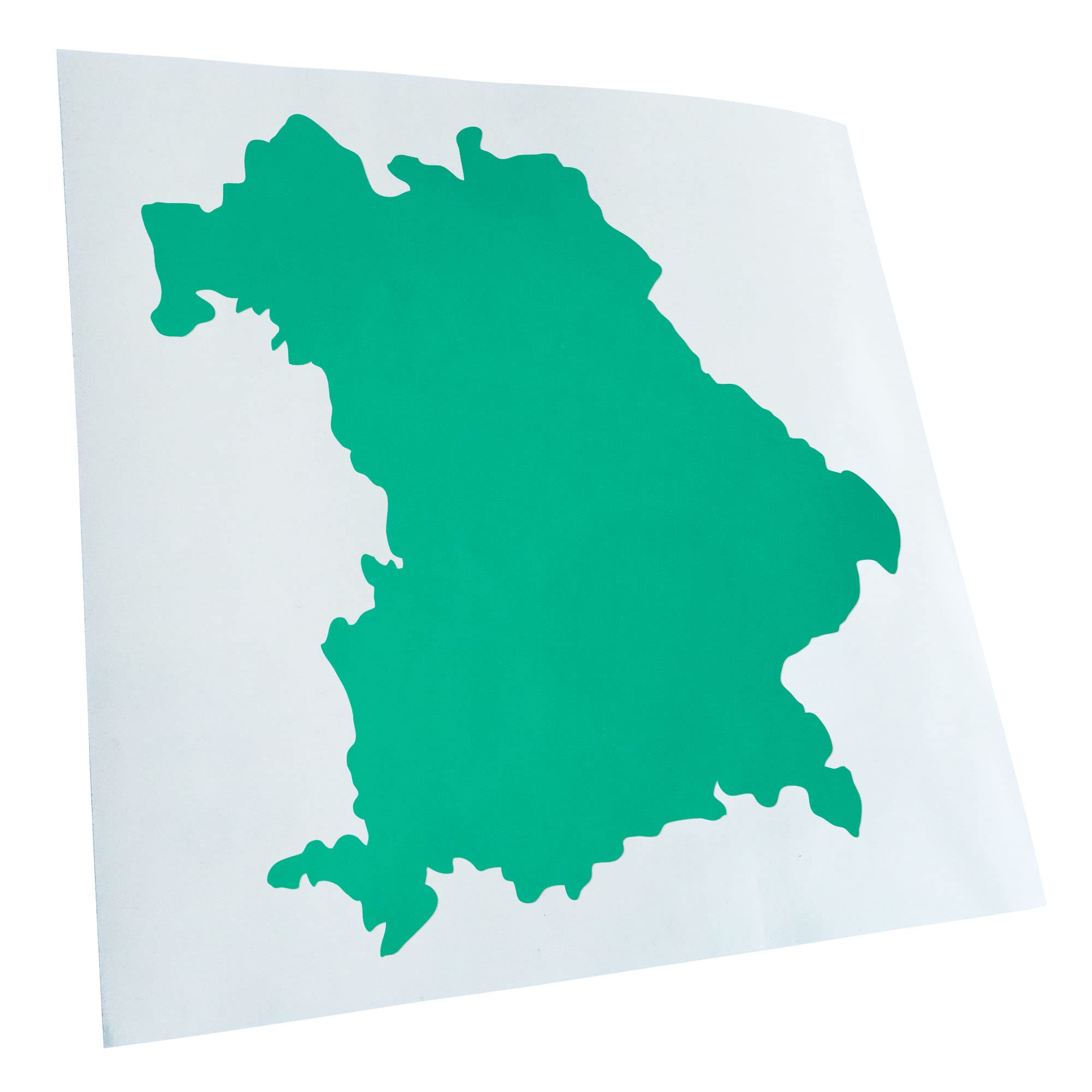 Kiwistar - Car Sticker - Turquoise - 24 x 22 cm Bavaria Germany Silhouette - Rear Window Car Sticker Weatherproof for Car Truck Moped Truck - Sticker Exterior Self-Adhesive Tuning Accessories for