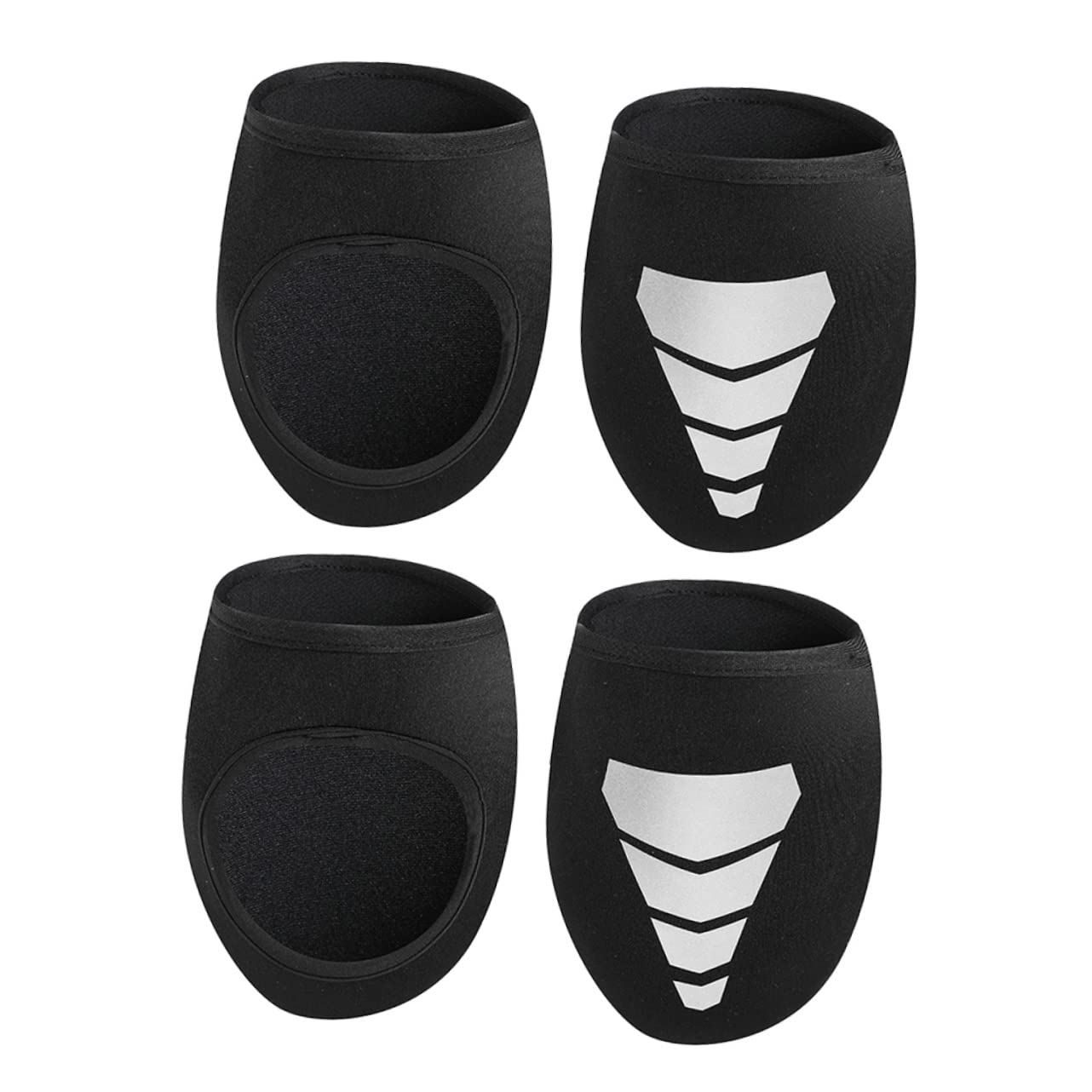 BESPORTBLE 2 Set Di Copriscarpe Antivento Per Ciclismo Copriscarpe Riflettenti Accessorio Per Ciclismo in Neoprene Per Una Guida Sicura 2 Paia*2