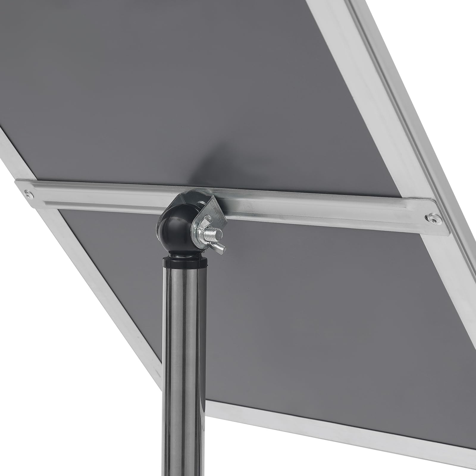 Soporte de aluminio para publicidad e información, A3, altura regulable, giratorio, con marco plegable, moderno, estable, para carteles, menús en restaurante, hotel, oficina, recepción