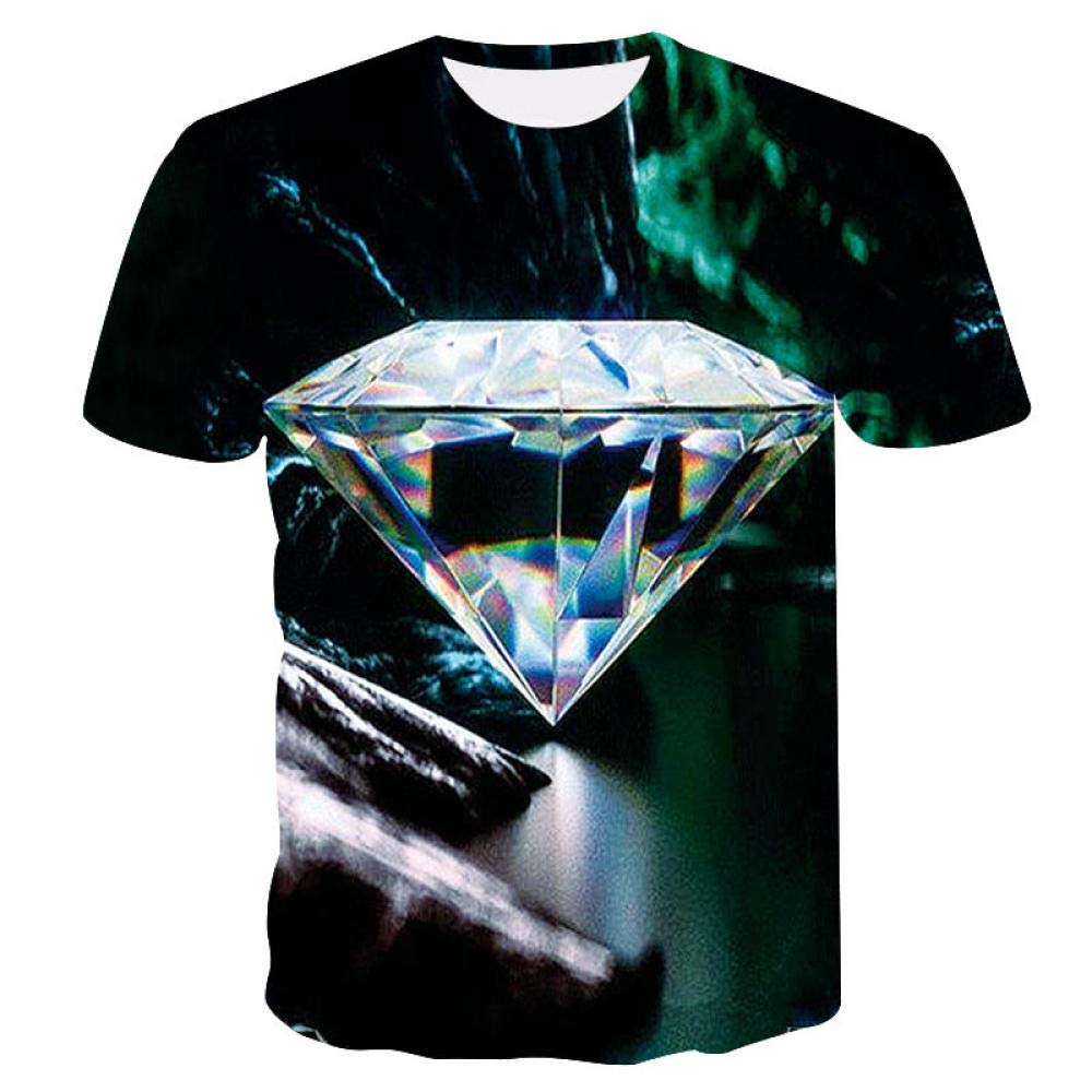 Men's Sports Shirts & Teest-Shirt 2019 Landscape Natural Diamond 3D Printing