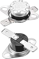 Vista 23 de uxcell KSD301 Termostato 104.0 °F/104°F 10A Normalmente Abierto N.O Ajuste Snap Disc Interruptor de Temperatura 2pcs, Material de Baquelita