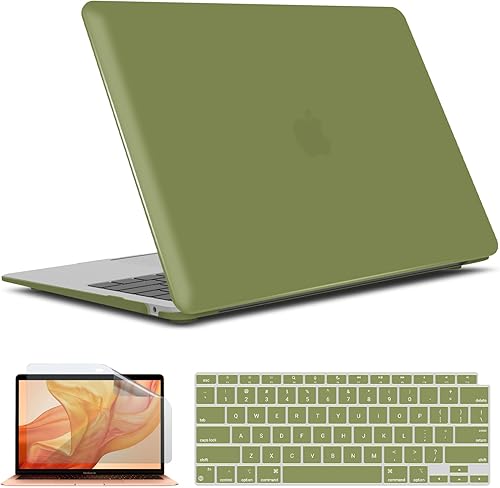 Miniatura 10 de IBENZER - Carcasa rígida para MacBook Air 2021 de 13 pulgadas M1 A2337 A2179 A1932 carcasa rígida y cubierta de teclado y película para pantalla