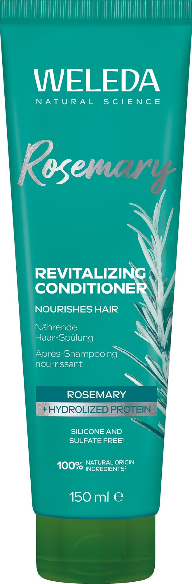 Weleda Haarspülung Rosmarin Revitalising – mit Jojobaöl, Rosmarinöl & Arginin
