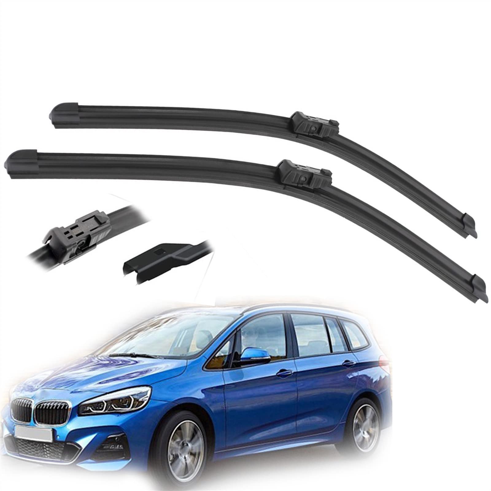 Lames d'essuie-glace de pare-brise anti-grincement pour F45 F46 216d 218d 220d 2014-2017