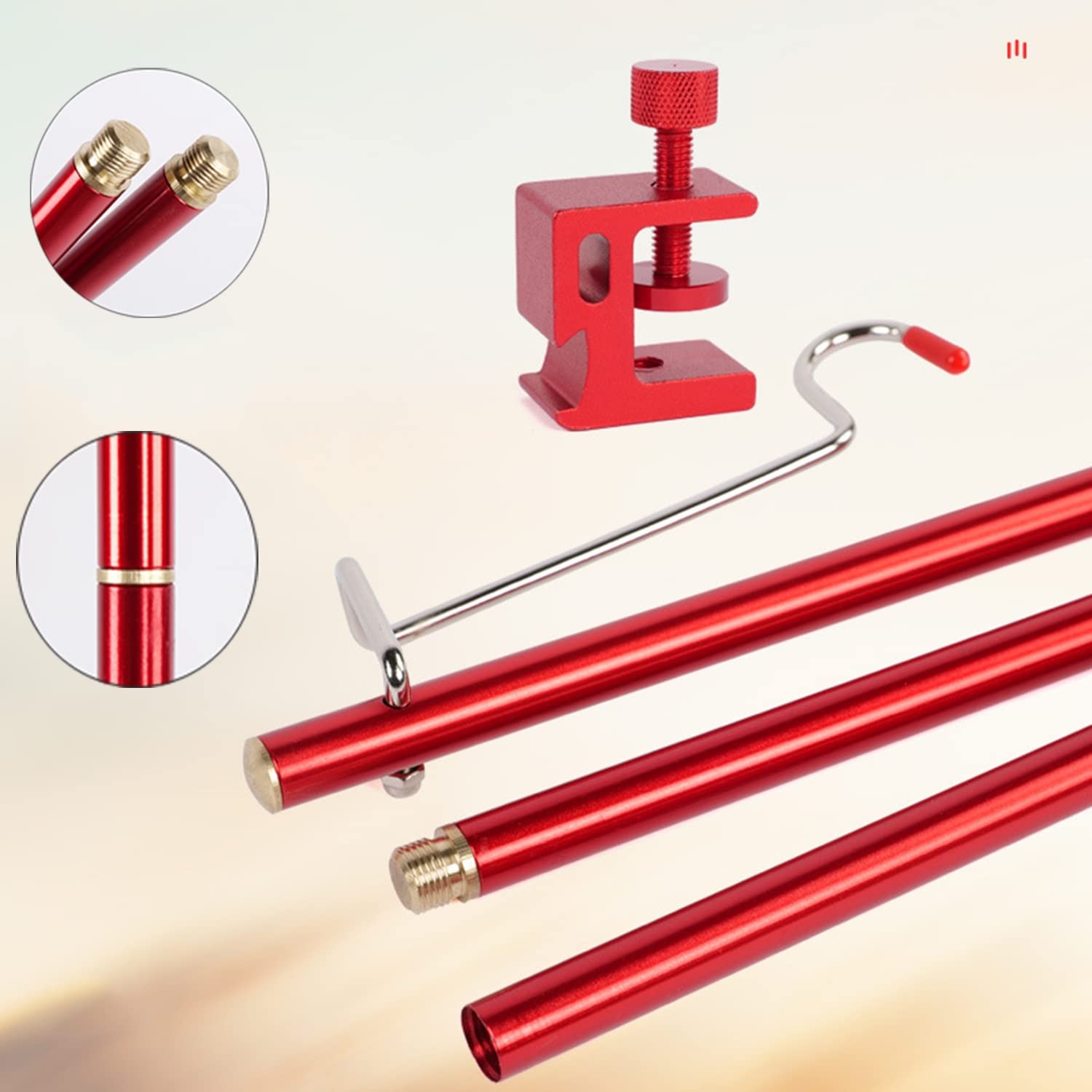 Soporte para suero intravenoso portátil, Soporte de postes IV Soporte de infusión de aleación de aluminio telescópico médico ajustable para el hogar con 1 gancho para hospital, clínica (96cm)