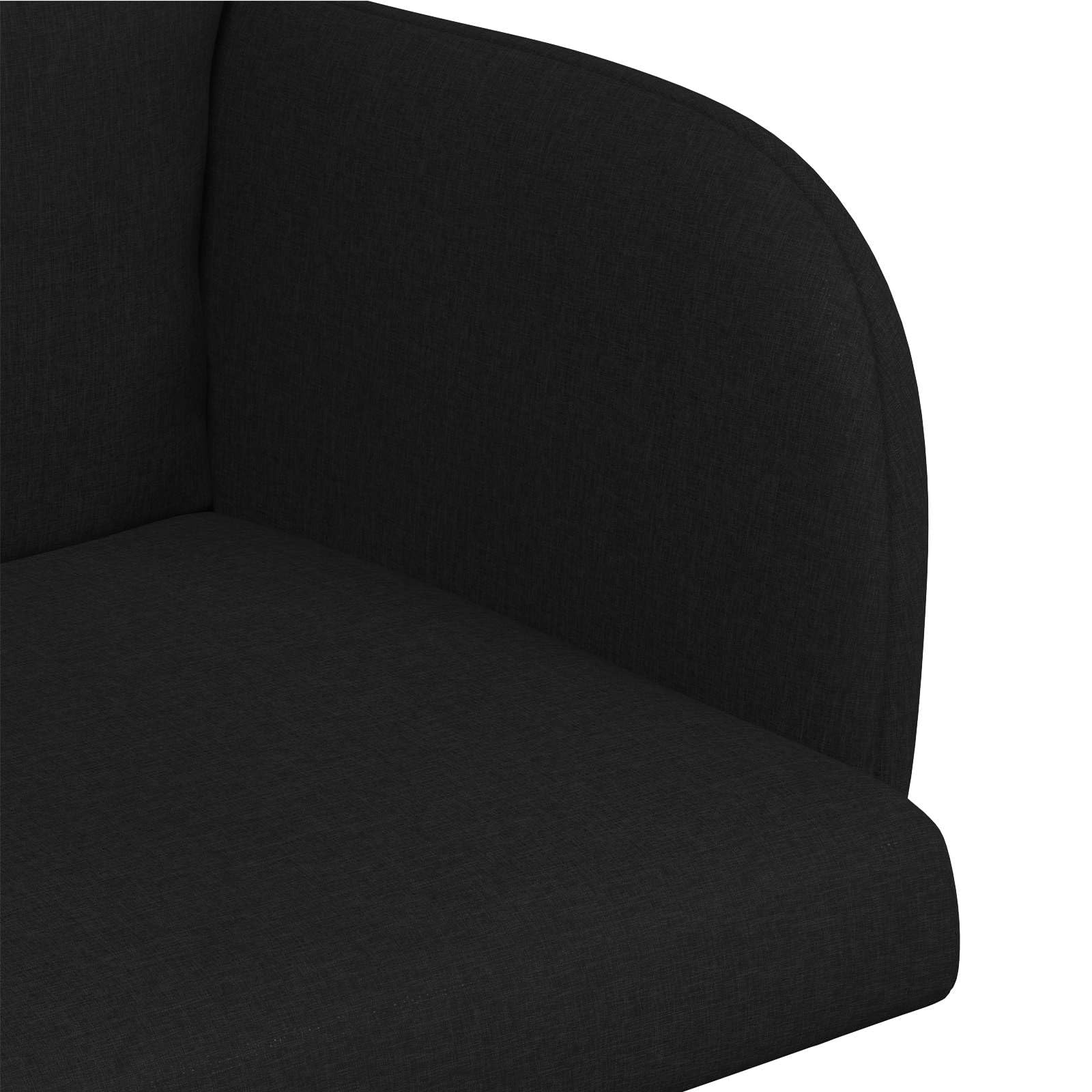 Sillas de Comedor 4 uds. Tela Negro 60 x 56 x 96 cm, Sillas de Comedor, 36.2 kg-3428359