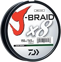 Vista 8 de Daiwa J-Braid Línea trenzada redonda tejida de 8 filamentos, 150 m